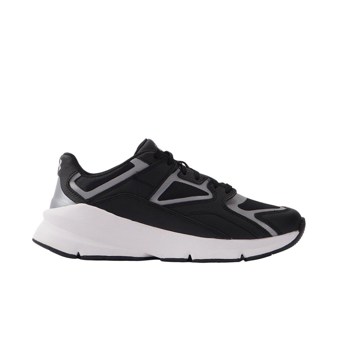 Under Armour Forge 96 Leather Black White Reflective Unisex Shoe Hibbett